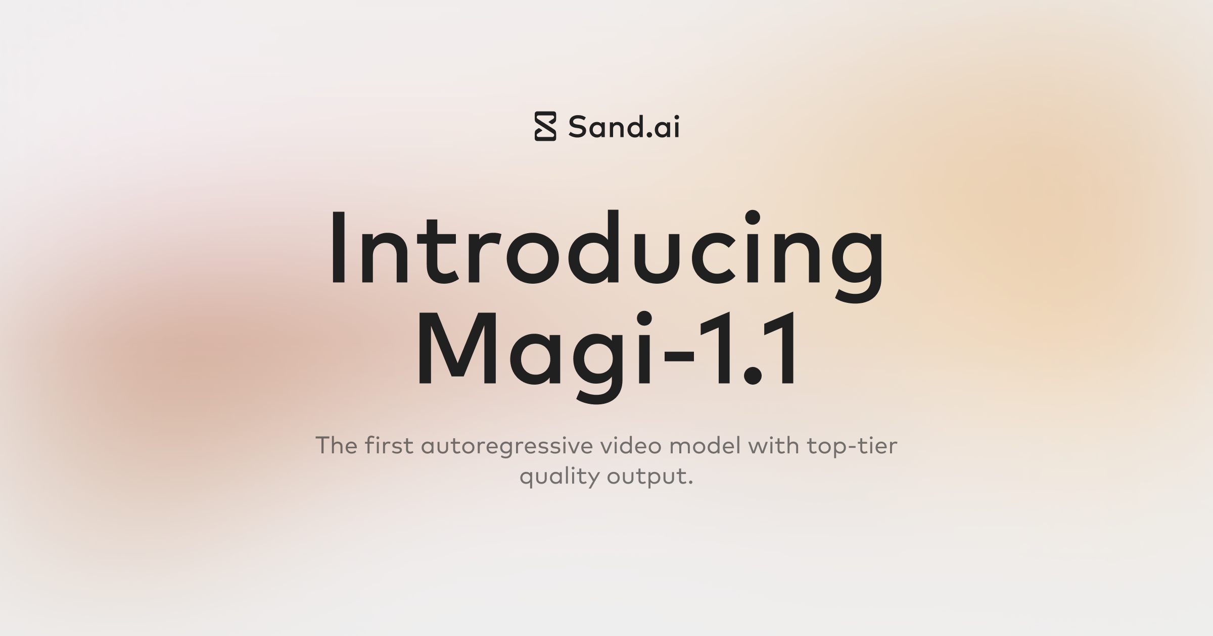 Sand — product overview and interface preview